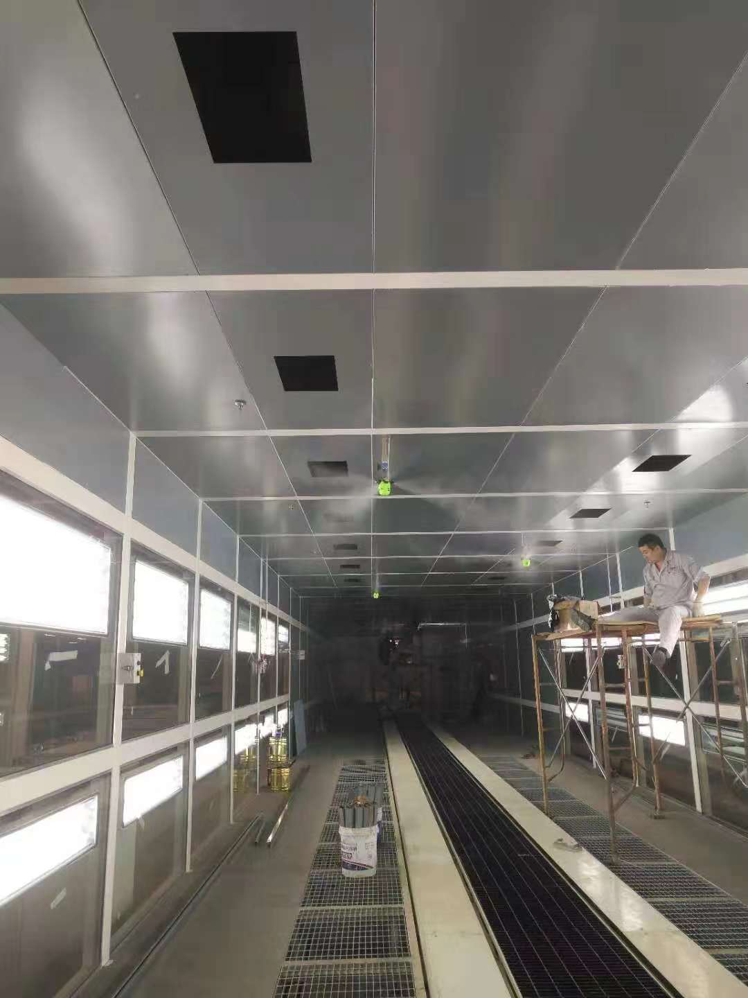 車間噴霧系統運作效果圖