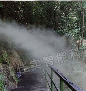 桐廬白云澗人造霧系統安裝完成