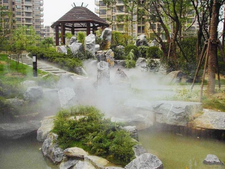 小區噴霧造景系統，讓生活從此深呼吸!