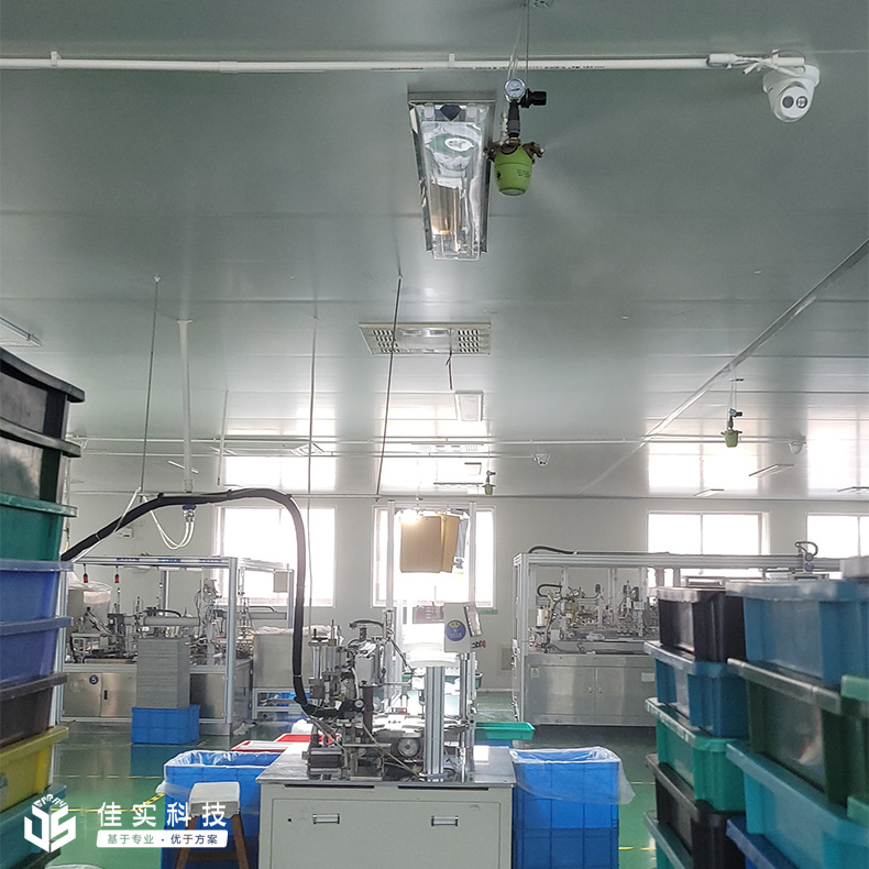 浙江永升包裝有限公司安裝佳實干霧加濕器，提升化妝品組裝車間濕度！
