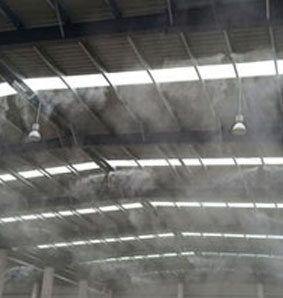 安慶市路建商品混凝土公司噴霧降塵案例